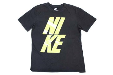 美品■NIKE ナイキププリントTシャツ（L）黒