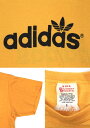 SOUTHERN ATHLETIC製■70'S アディダスブートロゴプリントTシャツ イエロー/L adidas