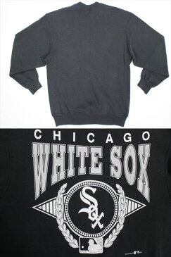 90'S USA製 HANES MLB CHICAGO WHITE SOX ホワイトソックス コットンスウェット(L)ブラック