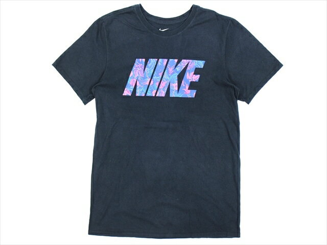 00'S NIKE ナイキプ プリントTシャツ(M)黒