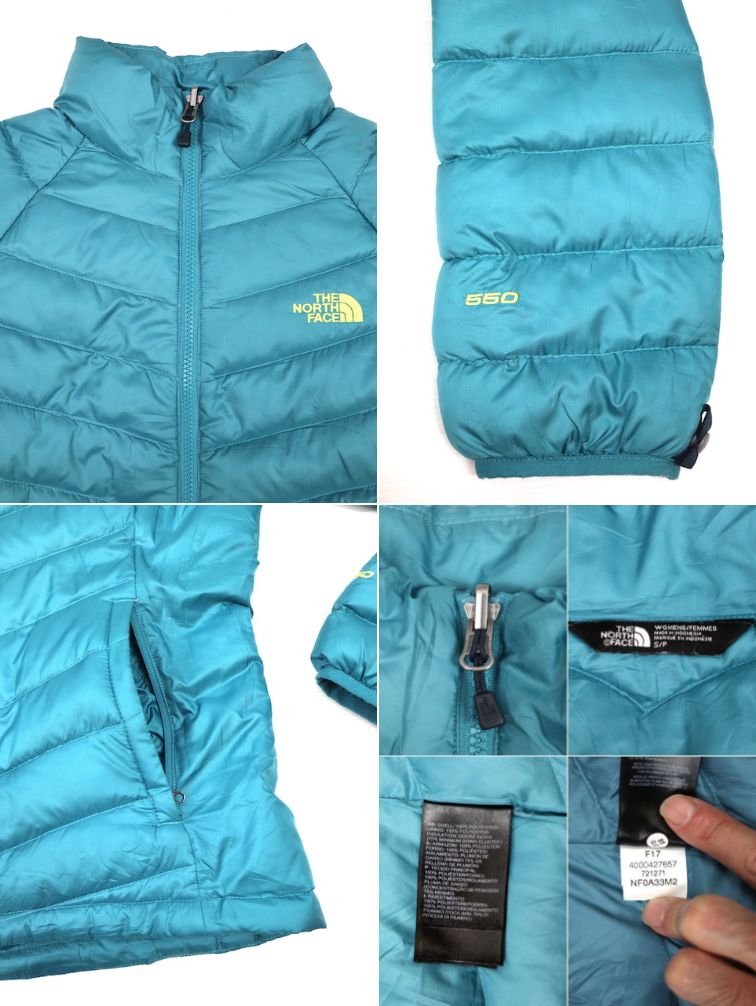 THE NORTH FACE ノースフェイス フルジップ ダウンジャケット(女性 S)スモークブルー 500フィル