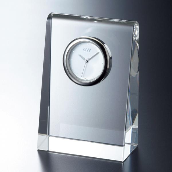 名入れ メッセージ彫刻　名入れ時計【退職記念　退職祝い】GLASS WORKS NARUMIスクリーン クロック 10cm 卓上時計 置時計 ナルミ (鳴海製陶)【送料無料】