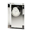 名入れ彫刻　名入れ時計グラスワークスナルミ　GLASS WORKS NARUMI(鳴海製陶)　エンバシー　クロック（M）卓上時計 置時計 デスククロック