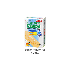 Rakuten - ニチバン　キズばんそうこう　ケアリーヴ 防水タイプ　Mサイズ　40枚入り