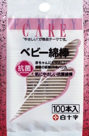 ●普通より細い綿棒で作られている、ベビー綿棒です。 ●赤ちゃんや小さなお子様の目・耳・鼻・おへそなどのおそうじに最適です。 ●お風呂や水泳のあとの耳のお手入れに。また、赤ちゃんの耳、目、鼻、おへそなどを清潔に保つために。 ●アイラインや口紅の仕上げなど、お化粧用として。カセットデッキや精密機械などの清掃や注油に。その他、細部のお手入れにお使いください。　 ●メーカー；白十字●普通より細い綿棒で作られている、ベビー綿棒です。 ●赤ちゃんや小さなお子様の目・耳・鼻・おへそなどのおそうじに最適です。 ●お風呂や水泳のあとの耳のお手入れに。また、赤ちゃんの耳、目、鼻、おへそなどを清潔に保つために。 ●アイラインや口紅の仕上げなど、お化粧用として。カセットデッキや精密機械などの清掃や注油に。その他、細部のお手入れにお使いください。　 ●メーカー；白十字