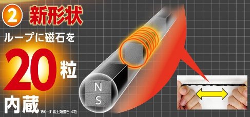 高磁力磁気治療器　ピップ　マグネループEX　150mT　ブラック 45cm　PML157