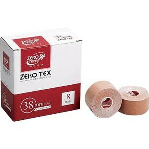 楽天バレイビレッジZERO TAPE キネシオテープ　ゼロテックス キネシオロジーテープ　巾38mm×5M　【8巻入り】