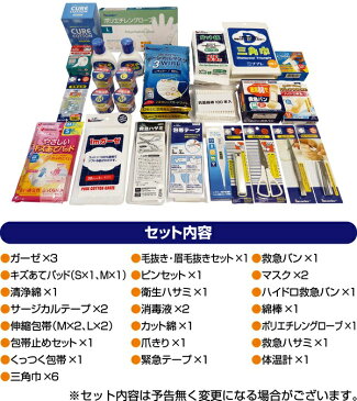 【送料無料】アルミ製防災用救急セット20人用（アルミ製救急箱＋外傷用救急セット）