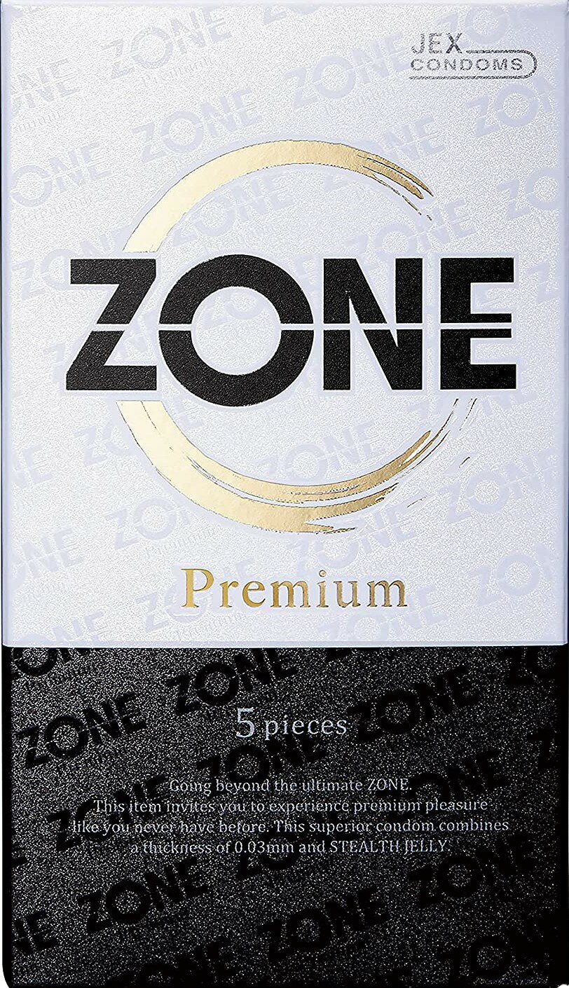 【送料無料】ジェクス ZONE PREMIUM ゾーン プレミアム コンドーム 5個入