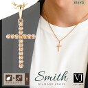VJ 【 ブイジェイ 】 18金 ネックレス イエローゴールド メンズ 「 Smith ダイヤモンド クロス ペンダント 」 ロール チェーン 【 Bセット 】...