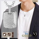 【 ファッション誌 掲載 】 VJ 【 ブイジェイ 】 18金 ネックレス メンズ 18k 「 ダイヤモンド Ice G.O.L.D インビジブル カット ペン...
