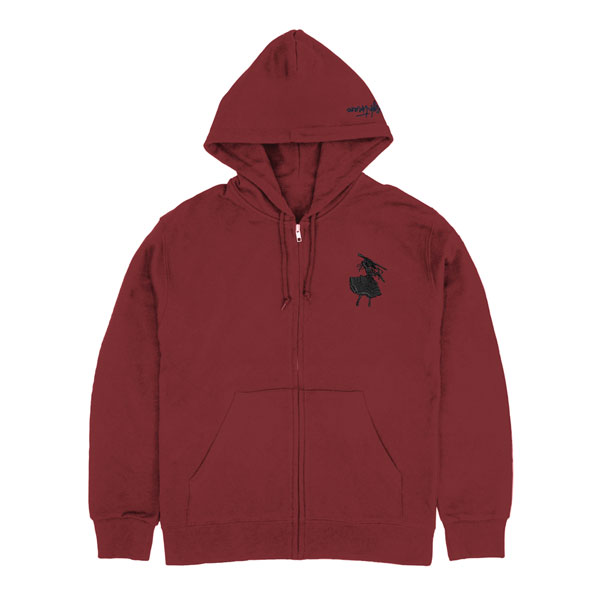 Rakuten - デート・ア・ライブIV 時崎狂三 シルエット刺繍ジップパーカー/BURGUNDY-L