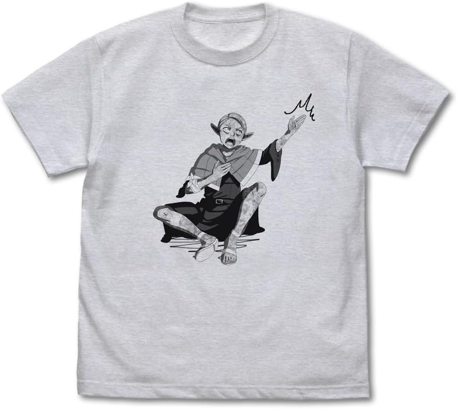 Rakuten - ダンジョン飯 マルシルの石化ツッコミ Tシャツ/ASH-L