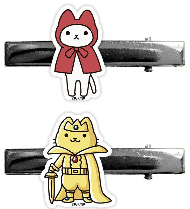 公式 アニメ「うごく！ねこむかしばなし」 アクリルヘアクリップ 2種セット