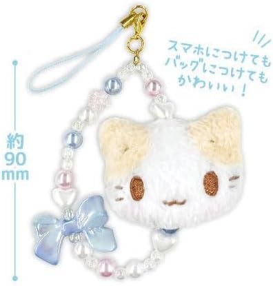 予約 マシュマロみたいなふわふわにゃんこ フェイスマスコットストラップ ※2月下旬発売予定