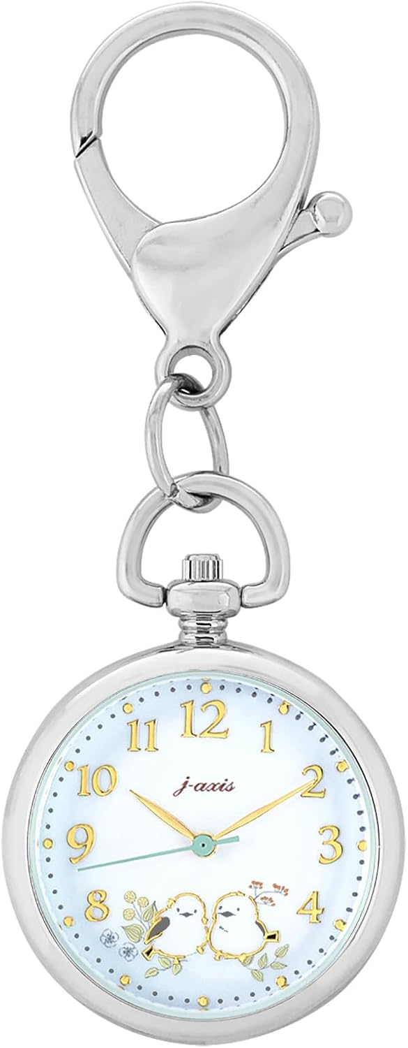 キーチェーンウォッチ J-アクシス シマエナガ 北海道 CF2A0005-BL レディース