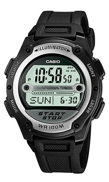 カシオ CASIO スポーツ サッカー レフェリーウォッチ 逆輸入 デジタル メンズ 腕時計 W-756-1AV ラバーベルト