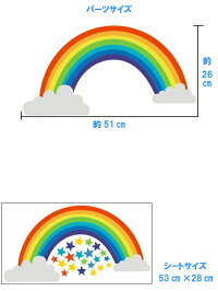 楽天市場 ウォールステッカー 虹 子供部屋 子供 おしゃれ 壁紙 かわいい レインボー 星 ドット レインボウ トイレ 男の子 女の子 キッズ ステッカー 背景 雲 空 ウォール シール インスタ映え 階段 廊下 レトロ 雨上がり インテリア 雑貨 幼児 壁飾り シンプル ベスト