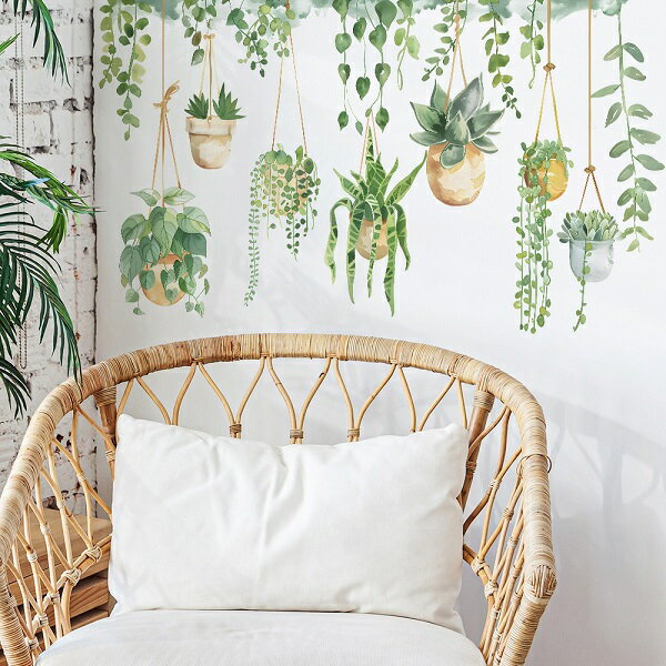 ウォールステッカー 植物 おしゃれ 南国 グリーン 緑 壁 はがせる 壁紙 シール モンステラ リーフ モダン 観葉植物 トイレ 自然 草 ウオールステッカー 植木鉢 鉢植え 夏 ハンギング プランツ インテリア 葉っぱ アジアン ボタニカル 玄関 トイレ キッチン 階段 簡単 洗面所