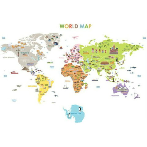 世界地図 インテリア きになっちゃう