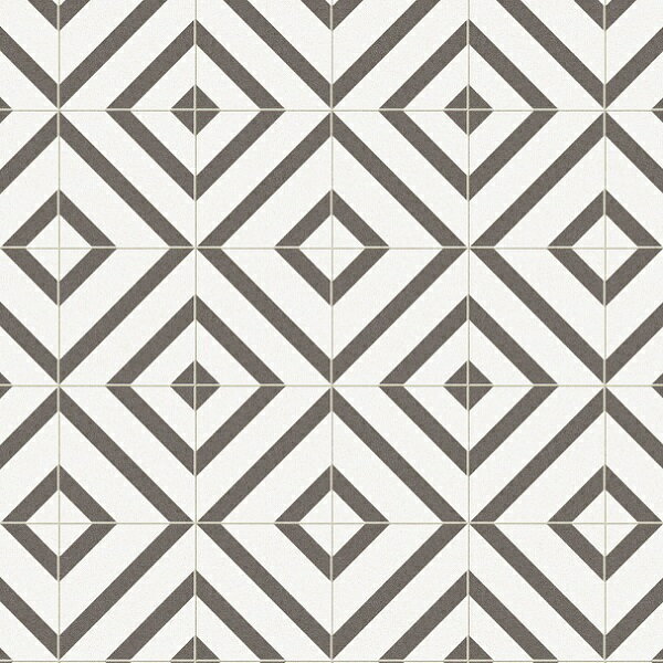 クッションフロア おしゃれ タイル柄 リメイクシート モノトーン かわいい 北欧 木目 チェック 柄 白 黒 キッチン カフェ トイレ 洗面所 玄関 土間 インテリア cfシート 床材 菱形 台所 床 モノクロ リフォームシート ブルックリン 四角 シンプル マット 洋室 廊下 床シート