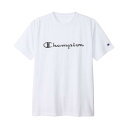 Champion チャンピオン ティーシャツ Tシャツ クルーネック 半袖Tシャツ ドライ メンズ C3-XS316 010 ホワイト 白 めんず mens dry スポーツ すぽーつ 丸首 ロゴ スポーツ すぽーつ バスケ ばすけ ランニング フィットネス チャンピョン ちゃんぴよん 送料無料 ポイント消化