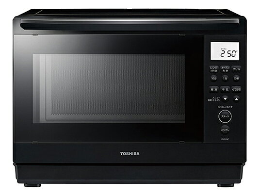 東芝 石窯ドーム ER-D70C(K) [ブラック] Y通常配送商品 仕様タイプスチームオーブンレンジ庫内容量26 L使用人数3 人庫内構造庫内フラットドア開閉方向縦開き最大レンジ出力1000 Wピッタリ設置背面センサーハイアングル赤外線センサー、温度センサー電源(周波数)50/60Hz対応(ヘルツフリー)付属品ヘルシーフラット角皿(鉄板ホーロー・溝付き)1枚自動メニュー数91レシピ数134脱臭○加熱方式上下ヒーター式(1段調理)グリル大火力石窯ドームグリルオーブン最高温度250 ℃オーブン最低温度100 ℃トースト○発酵(パン機能)○ノンフライ機能○スチーム角皿式待機時消費電力ゼロ○サイズ幅480x高さ350x奥行390(ハンドル含む443)mm質量17 kg庫内寸法幅384x高さ215x奥行323mmカラーブラック東芝 石窯ドーム ER-D70C(K) [ブラック] Y通常配送商品