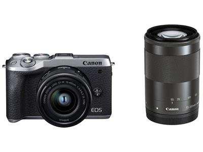 CANON EOS M6 Mark II ダブルズームキット [シルバー] 通常配送商品