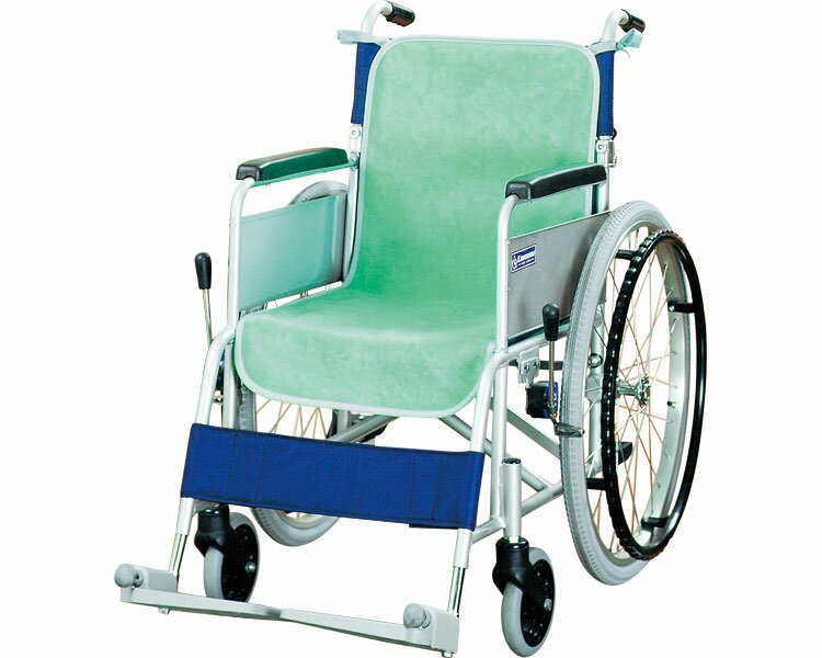 【期間限定!対象商品P2〜20倍】 車いすシートカバー（同色2枚入） / グリーン 1組