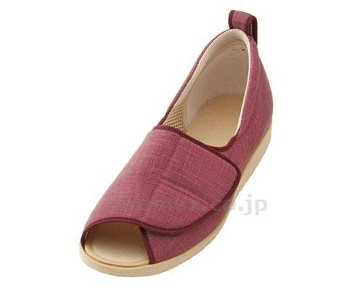 歩行関連 シューズ ・足元軽やかオープンタイプ。 ●サイズ／S：21.0〜21.5cm、M：22.0〜22.5cm、L：23.0〜23.5cm、LL：24.0〜24.5cm、3L：25.0〜25.5cm、4L：26.0〜26.5cm、5L：27.0〜27.5cm（あずき、ベージュ、赤（縞）のみS〜3L）、ワイズ：3E●重さ／約135g（片足Lサイズ）●材質／表：綿100％、内側：ポリエステル100％（メッシュ）、底材：合成底（EVA）●パーツオーダーシステム対応●生産国／中国●抗菌加工、防臭加工、撥水加工●室内＆屋外用●男女兼用歩行関連 シューズ ・足元軽やかオープンタイプ。 ●サイズ／S：21.0〜21.5cm、M：22.0〜22.5cm、L：23.0〜23.5cm、LL：24.0〜24.5cm、3L：25.0〜25.5cm、4L：26.0〜26.5cm、5L：27.0〜27.5cm（あずき、ベージュ、赤（縞）のみS〜3L）、ワイズ：3E●重さ／約135g（片足Lサイズ）●材質／表：綿100％、内側：ポリエステル100％（メッシュ）、底材：合成底（EVA）●パーツオーダーシステム対応●生産国／中国●抗菌加工、防臭加工、撥水加工●室内＆屋外用●男女兼用