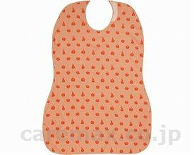 長持ちする大きなお食事エプロン / 403720 オレンジ(リンゴと洋梨) 1枚