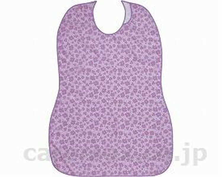 長持ちする大きなお食事エプロン / 403720 パープル(サクラ草) 1枚