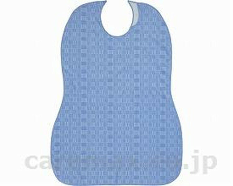 長持ちする大きなお食事エプロン / 403720 ブルー(チェック) 1枚