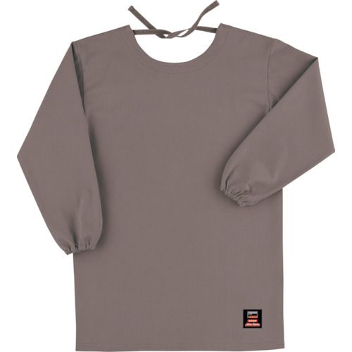 TRUSCO　防炎割烹着（エプロン）ロング　グレー（マックスダイナ）　1着 (APB200FGL)