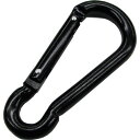 水本 アルミスナップフックBE型 ブラック 線径4.5mm 長さ50mm (1個入り) 1袋 (B3007)(3)
