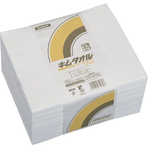 特長:●定番のキムタオルより破れにくく丈夫です。●衛生面を重視する現場で活躍するホワイトカラーです。●嵩高3枚重ねで水分や油を素早く吸収します。●ピンエンボス加工・接着剤不使用です。●食品衛生試験実施済みです。 用途:●作業工具のメンテナン...