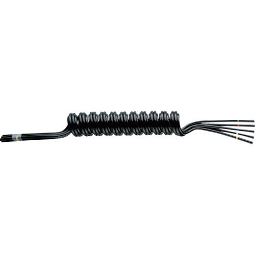 Rakuten - 【期間限定!対象商品P2〜20倍】 潤工社　ラウンドコイルチューブ　UT　1−4X2．5mm　最大使用長60cm　黒　1本 (UT0460)