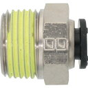 潤工社 ワンタッチ継手Mシリーズ ニップル 10mm PT3/8 1個 (PNM10PT38BSM)