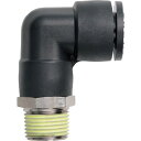 潤工社 ワンタッチ継手Mシリーズ エルボ 6mm PT3/8 1個 (PLBM6PT38PM)