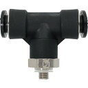 潤工社 ワンタッチ継手Mシリーズ テー 4mm M5 1個 (PTAM4M5PM)