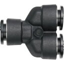 潤工社 ワンタッチ継手Mシリーズ ユニオンY 4mm 1個 (PYAM4PM)