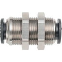 潤工社 ワンタッチ継手Mシリーズ 隔壁ユニオン 4mm 1個 (PUPM4BSM)