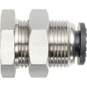 潤工社 ワンタッチ継手Mシリーズ 隔壁メスユニオン 4mm PT1/8 1個 (PNFM4PT18BSM)