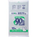 ジャパックス 再生原料入りポリ袋90L 透明 1冊 (RYC98)(3)