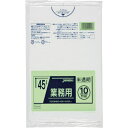 ジャパックス メタロセン配合ポリ袋 45L 半透明 10枚 厚み0.025mm 1冊 (TM44)(3)