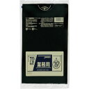 ジャパックス 業務用ポリ袋 70L黒10枚 厚み0.050mm 1冊 (P77)(3)