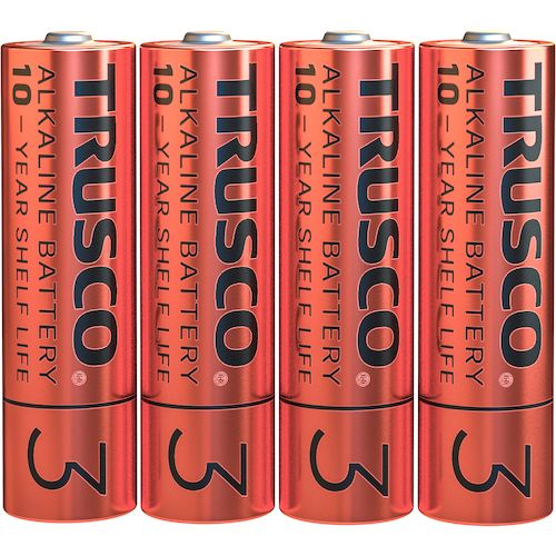 TRUSCO　アルカリ乾電池10年　単3　お得パック　（1Pk（箱）＝40本入） 1PK