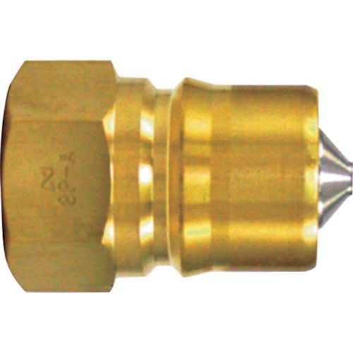 特長:●滑らかなプラグ先端部の形状によって、ソケットとの接続操作もよりスムーズです。●バルブのセンター自動復帰機能により、分離後のシール性能がアップします。 用途:●水・薬品・空気・ガス・作動油類の配管接続に。 仕様:●耐圧力(MPa)：4...