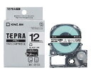 テプラPRO テープカートリッジ マットラベル 白に黒文字12mm幅 SB12S 1個