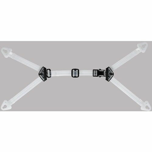 ミドリ安全　交換用　ヘルメット内装品　透明耳アゴ紐　1組 (4007037632)
